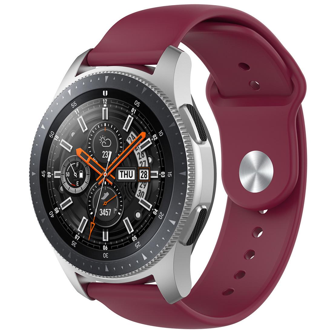 Samsung Galaxy Watch Silicone Sport Strap - Wine Red