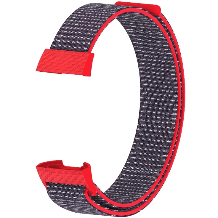 Fitbit Charge 3 &Amp; 4 Nylon Strap - Bright Pink