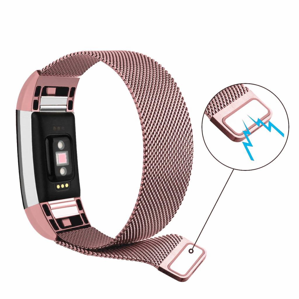 Fitbit Charge 2 Milanese Strap - Pink