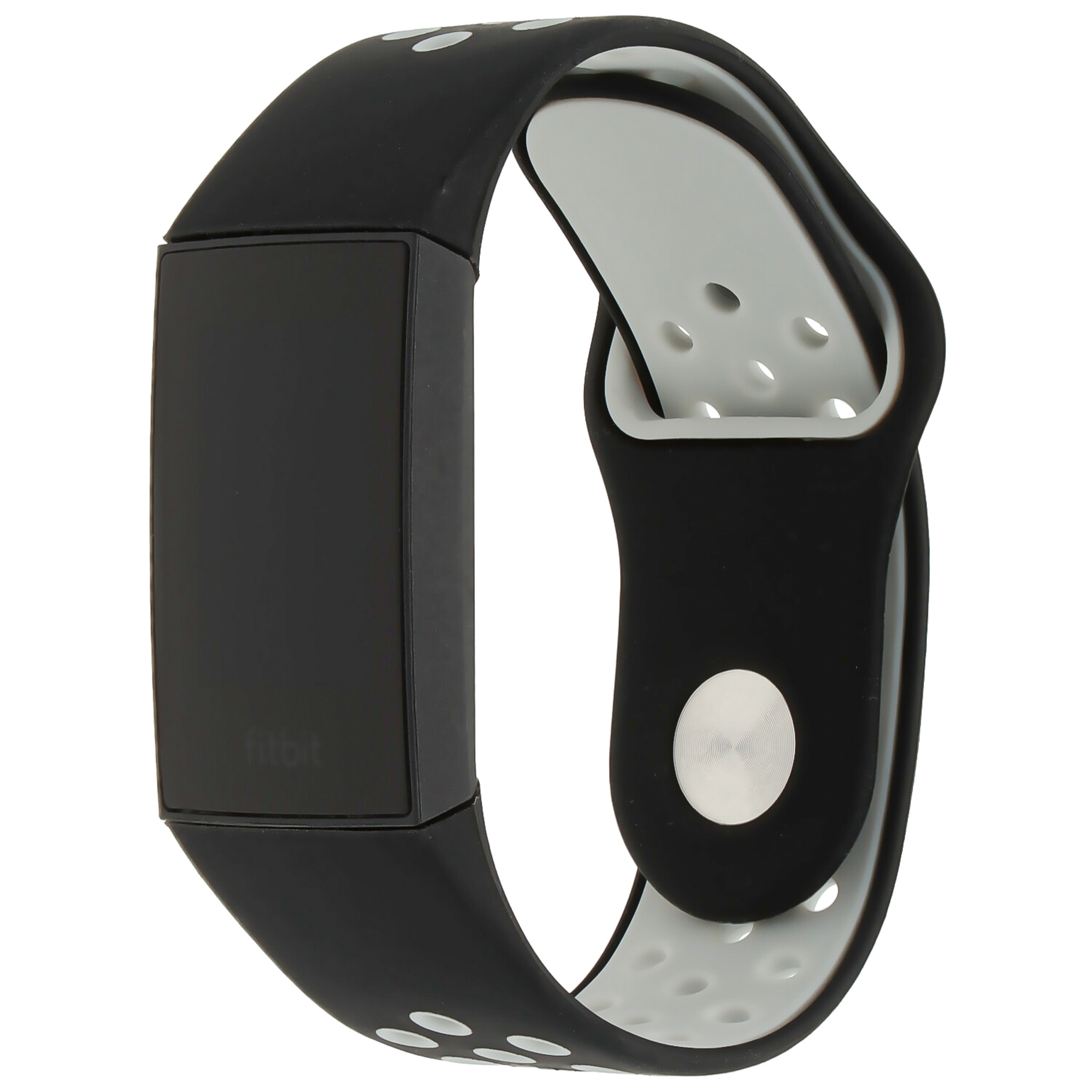 Fitbit Charge 3 &Amp; 4 Dual Sport Strap - Black White