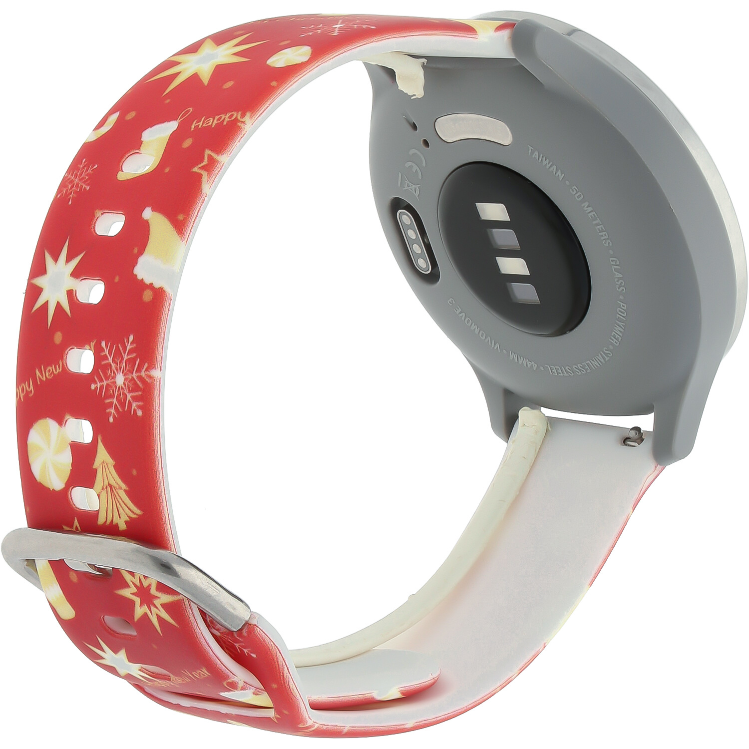 Polar Print Sport Strap - Christmas Red