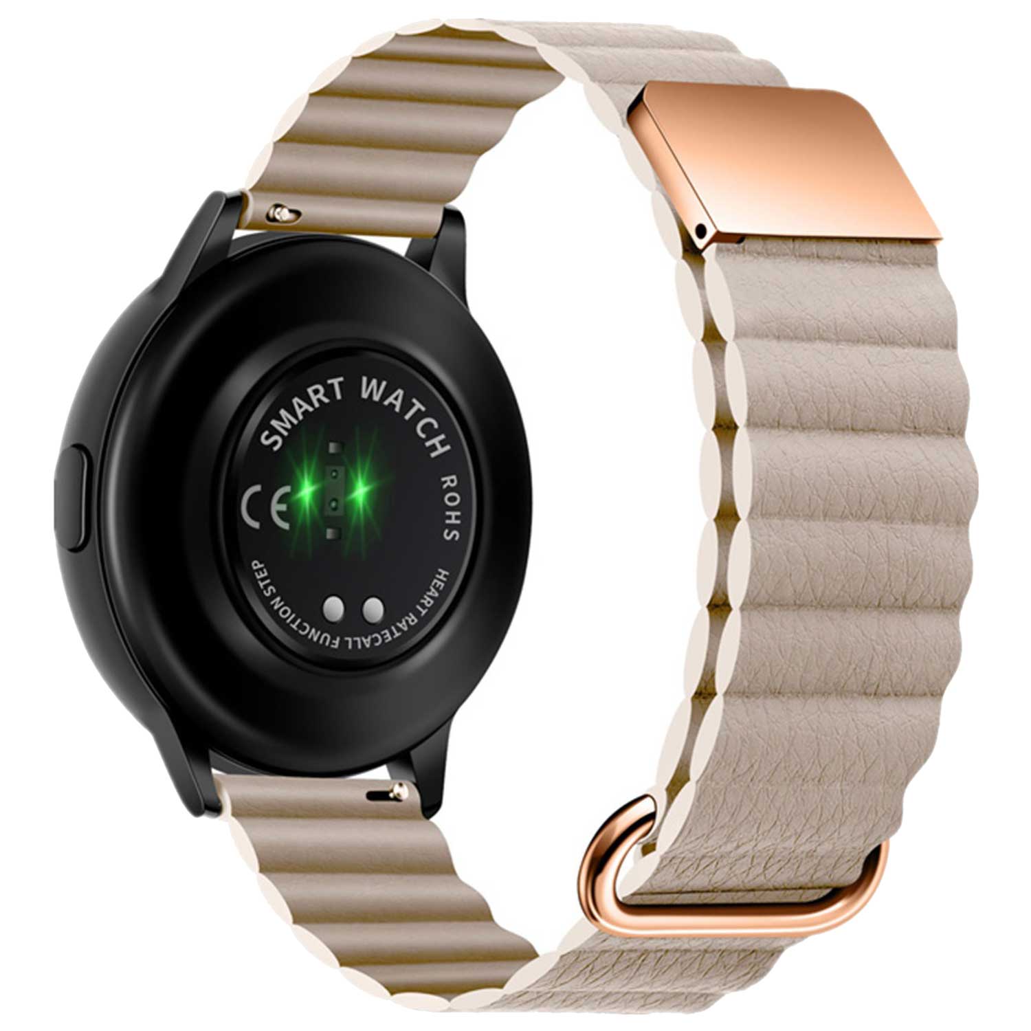 Samsung Galaxy Watch 4 Magnetic Leather Strap - Khaki