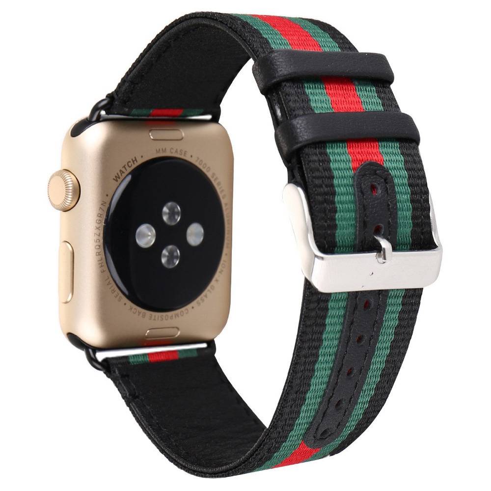 Apple Watch Nylon Double Face Strap - Black