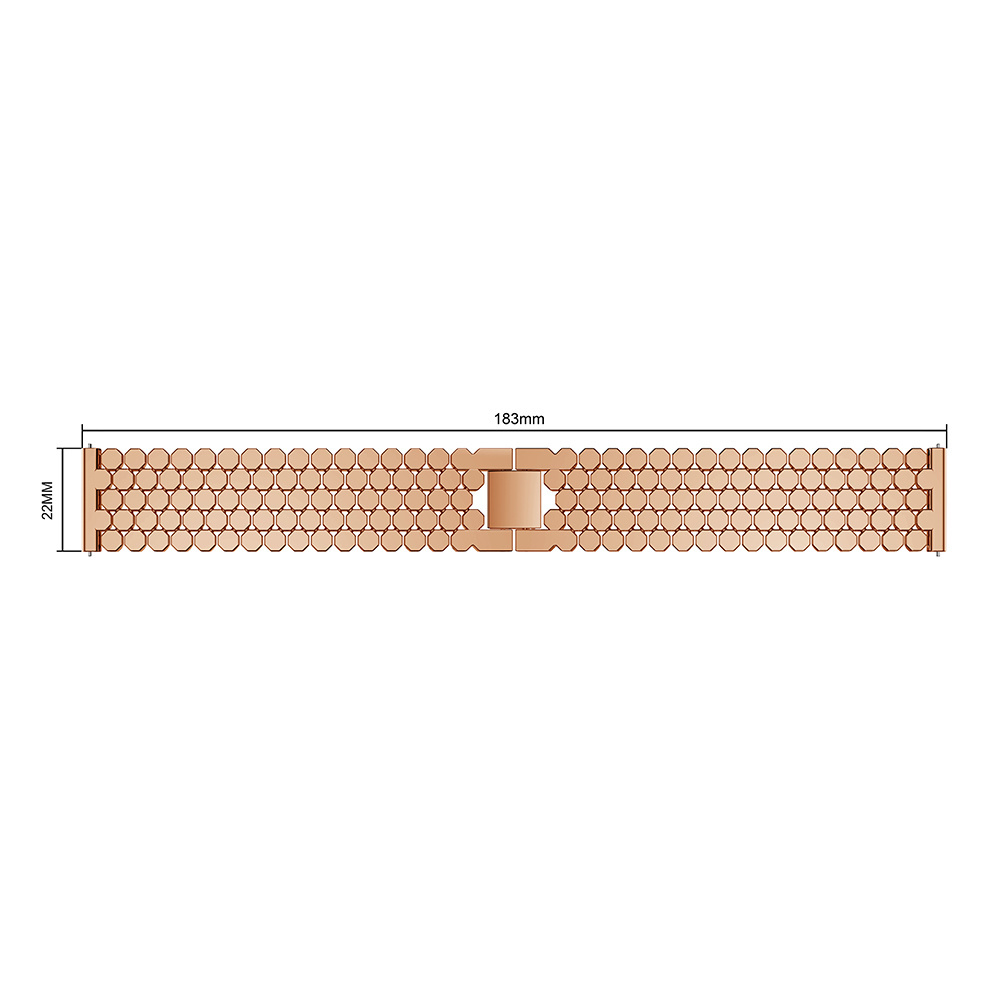 Garmin Vivoactive Vis Steel Link Strap - Rose Gold