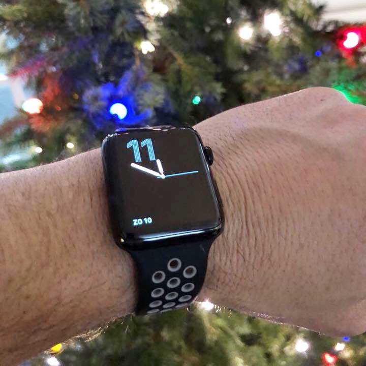 Apple Watch Double Sport Strap - Black Grey