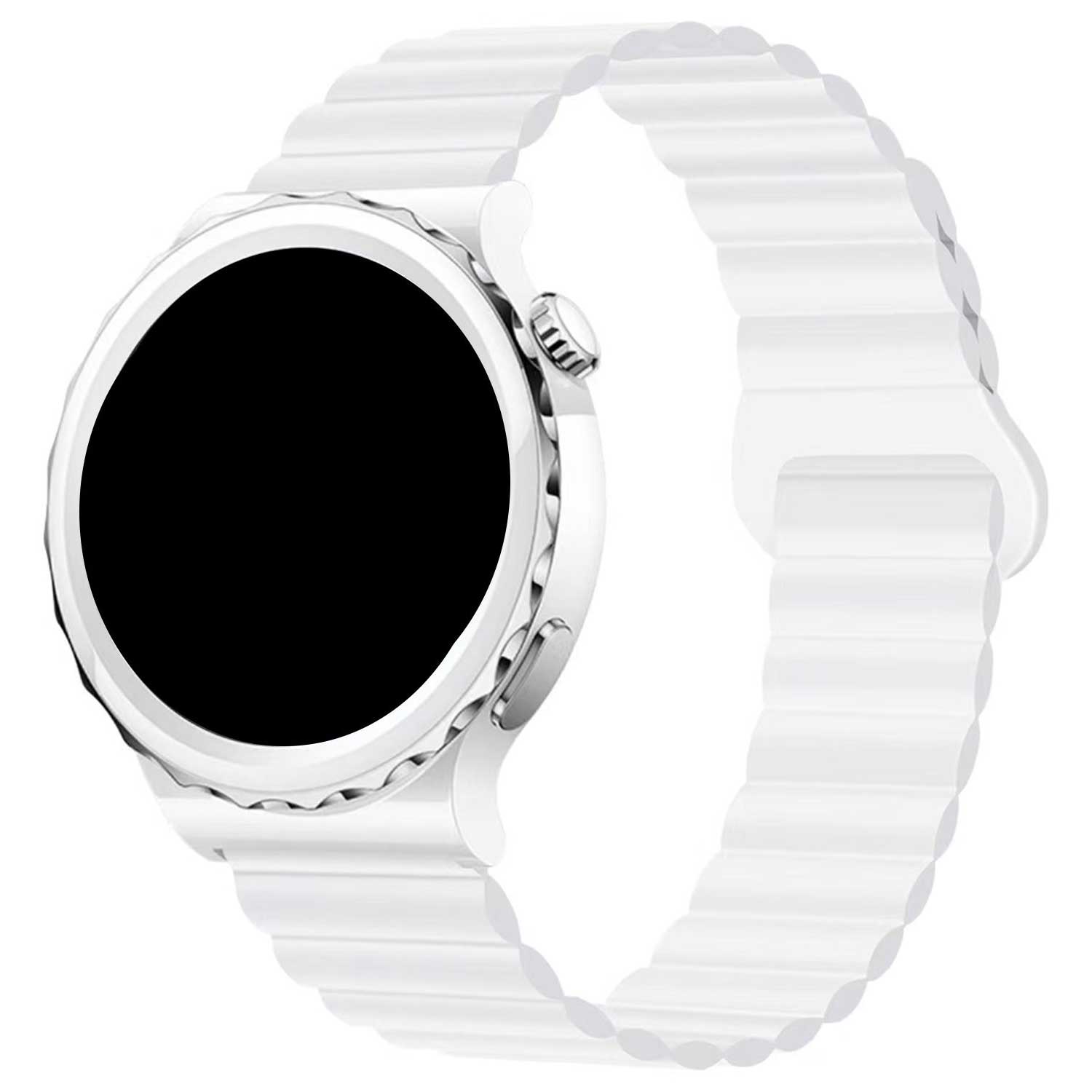 Samsung Galaxy Watch 6 Magnetic Silicone Strap - White