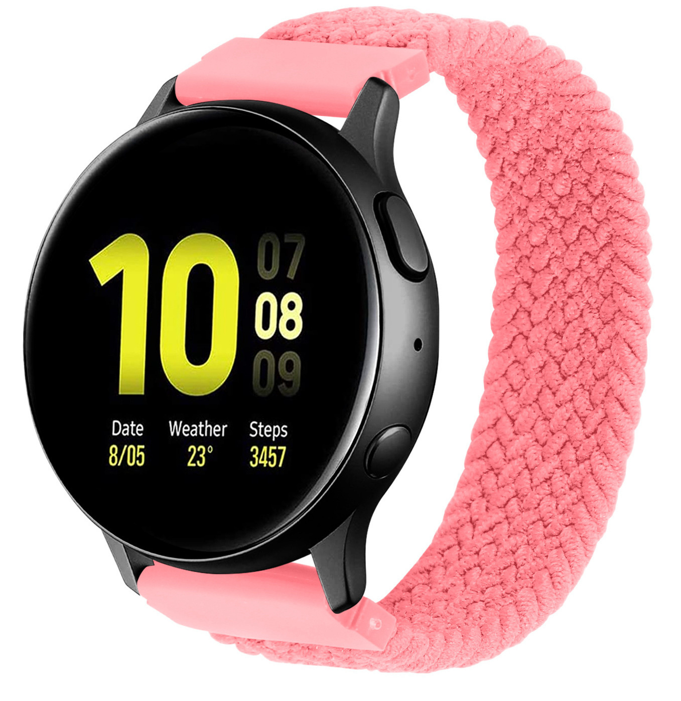 Huawei Watch Gt Nylon Braided Solo Strap - Pink Punch