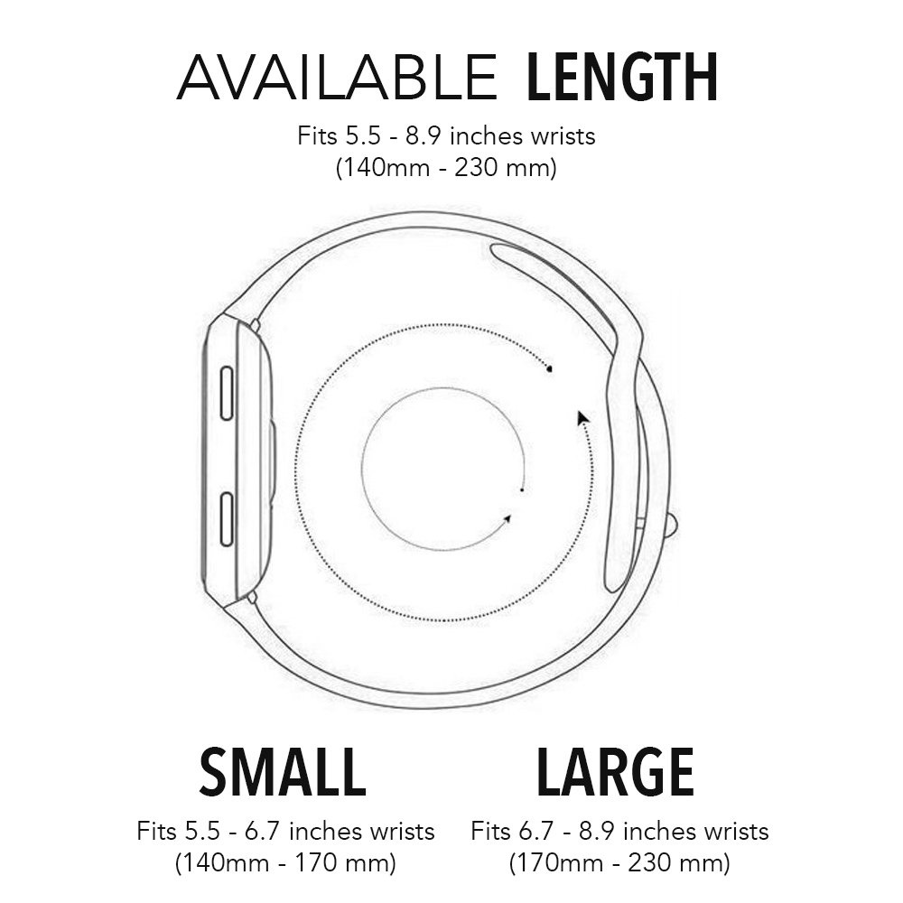 Fitbit Versa Double Sport Strap - Red Black