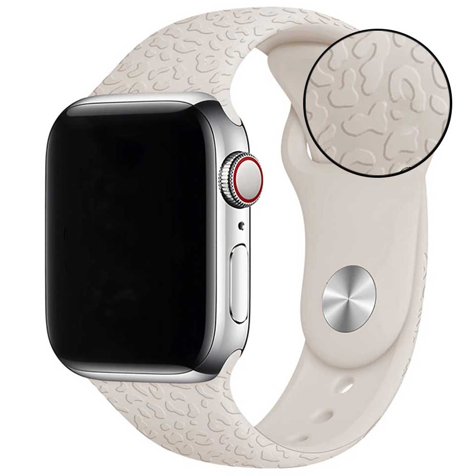 Apple Watch Print Sport Strap - Leopard Starlight