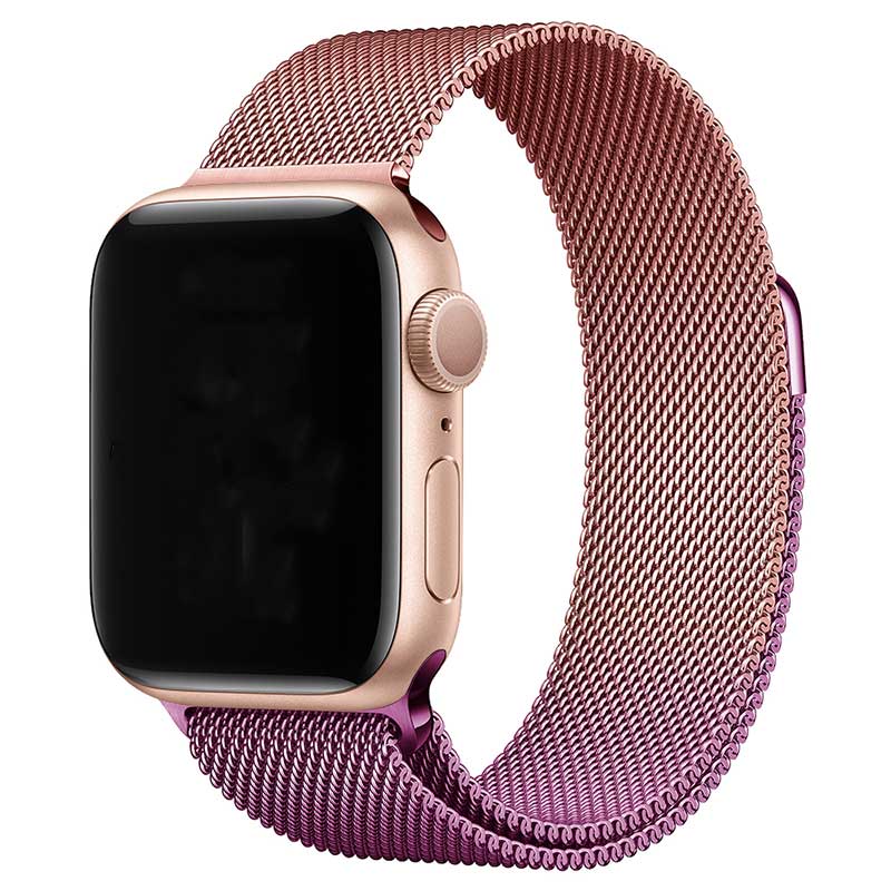 Apple Watch Milanese Strap - Pink Red Purple