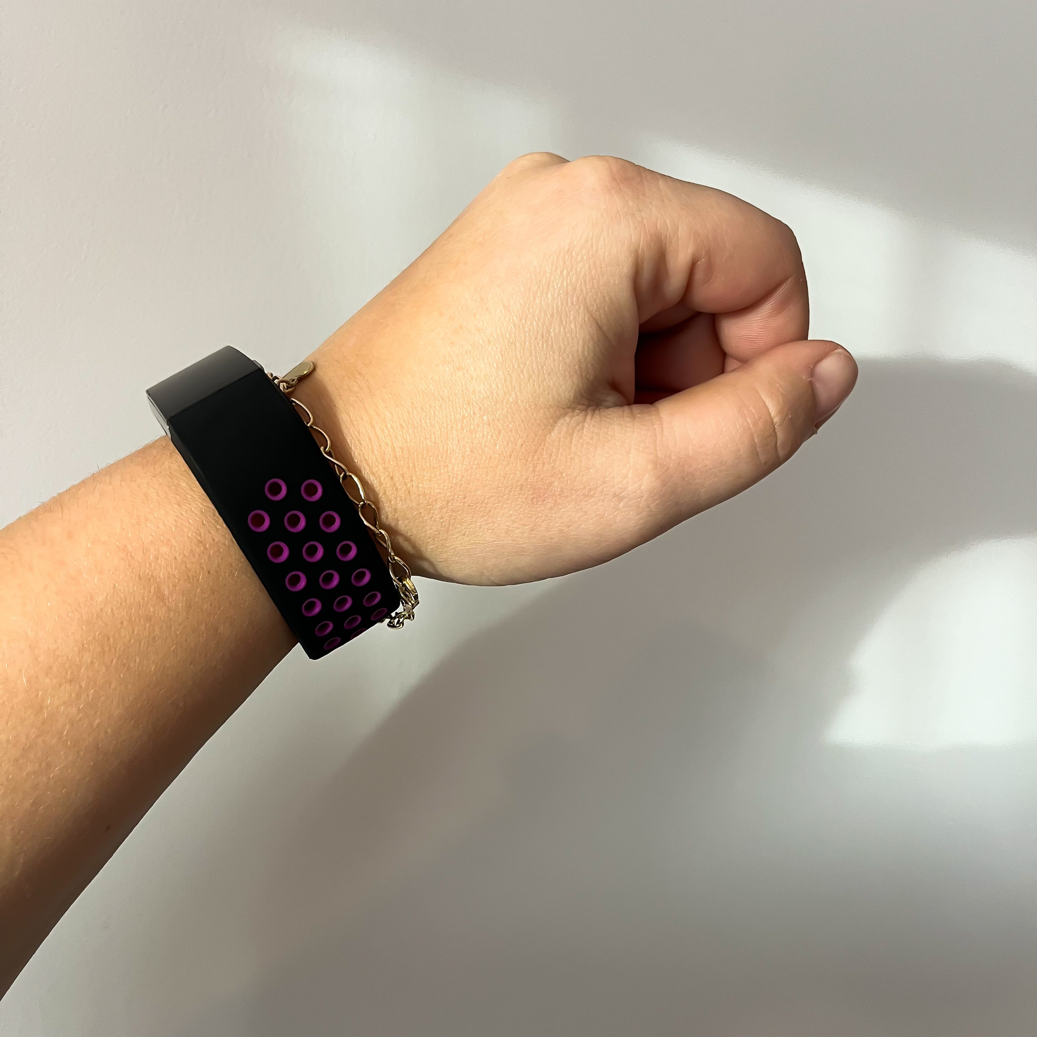 Fitbit Charge 2 Double Sport Strap - Black Purple