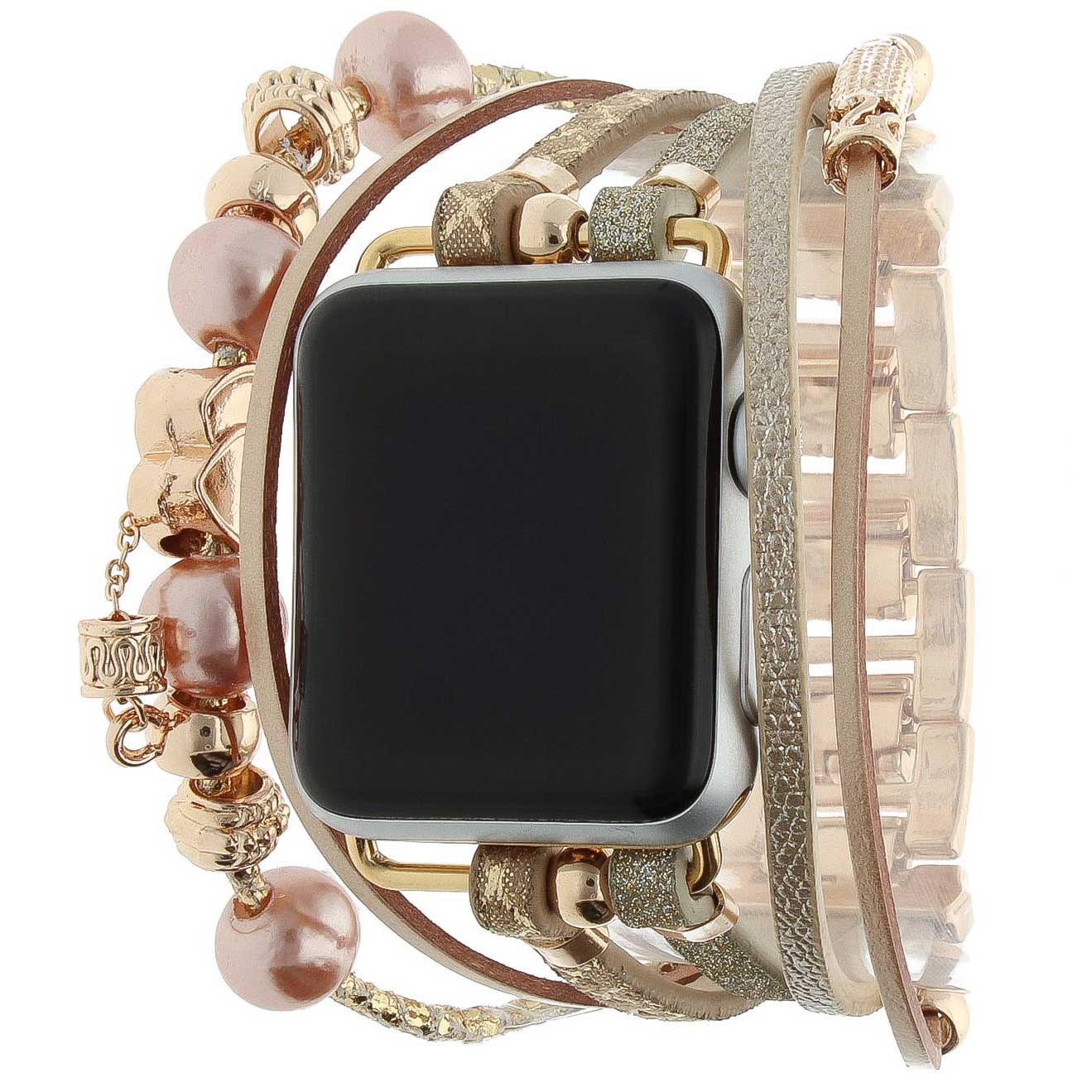 Apple Watch Jewellery Strap – Liz Gold Glitter