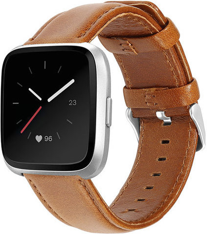 Fitbit Versa Genuine Leather Strap - Light Brown