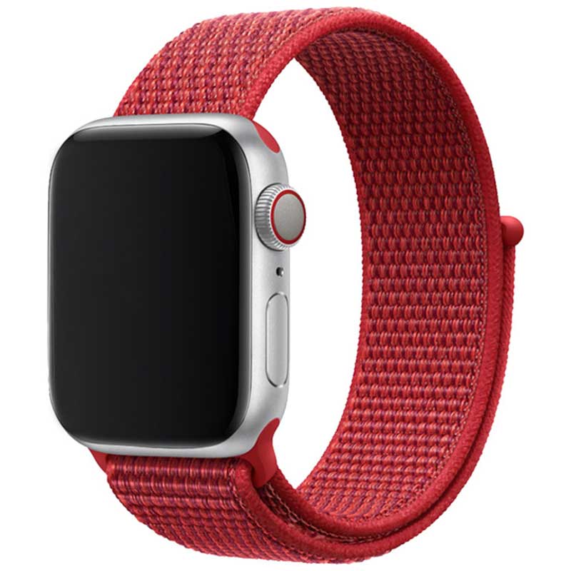 Apple Watch Nylon Sport Loop Strap - Red
