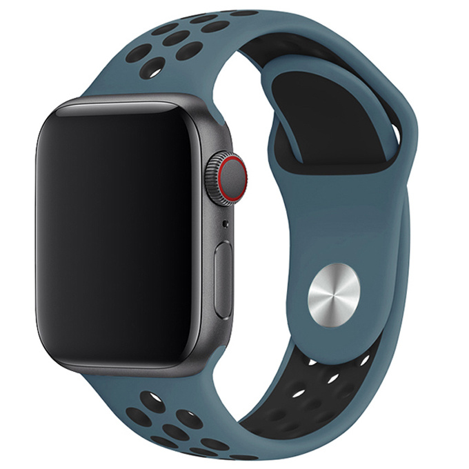 Apple Watch Double Sport Strap - Celestial Teal Black