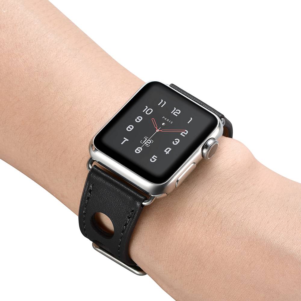 Apple Watch Leather Hermes Strap - Black