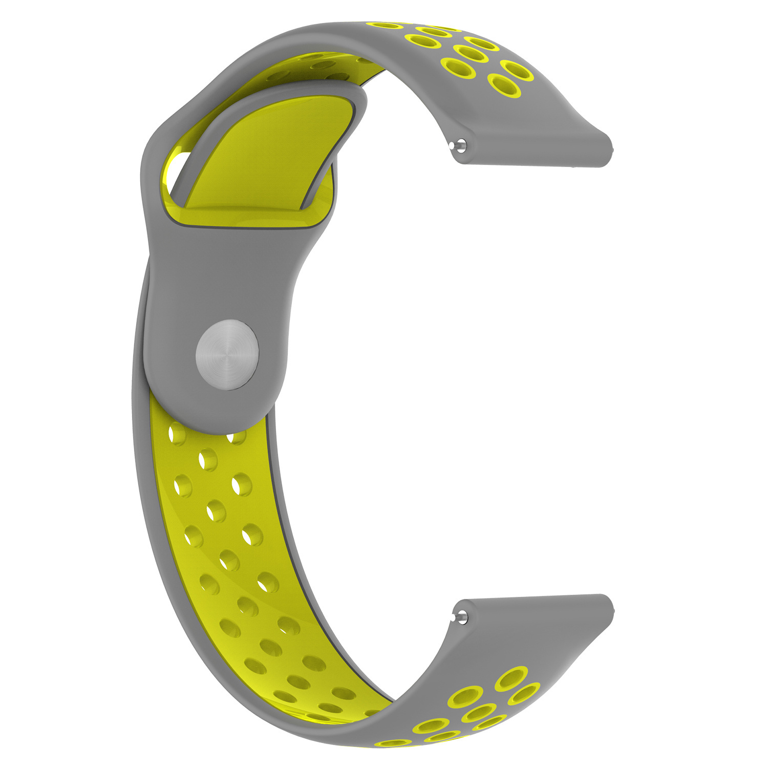 Samsung Galaxy Watch Double Sport Strap - Grey Yellow