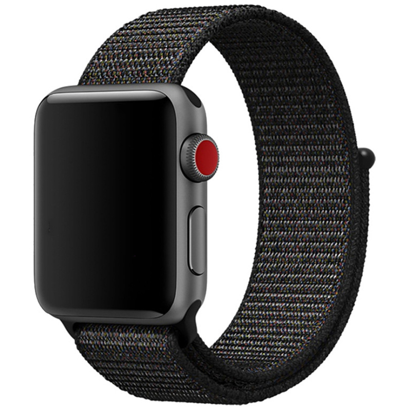 Apple Watch Nylon Sport Loop Strap - Black Mix