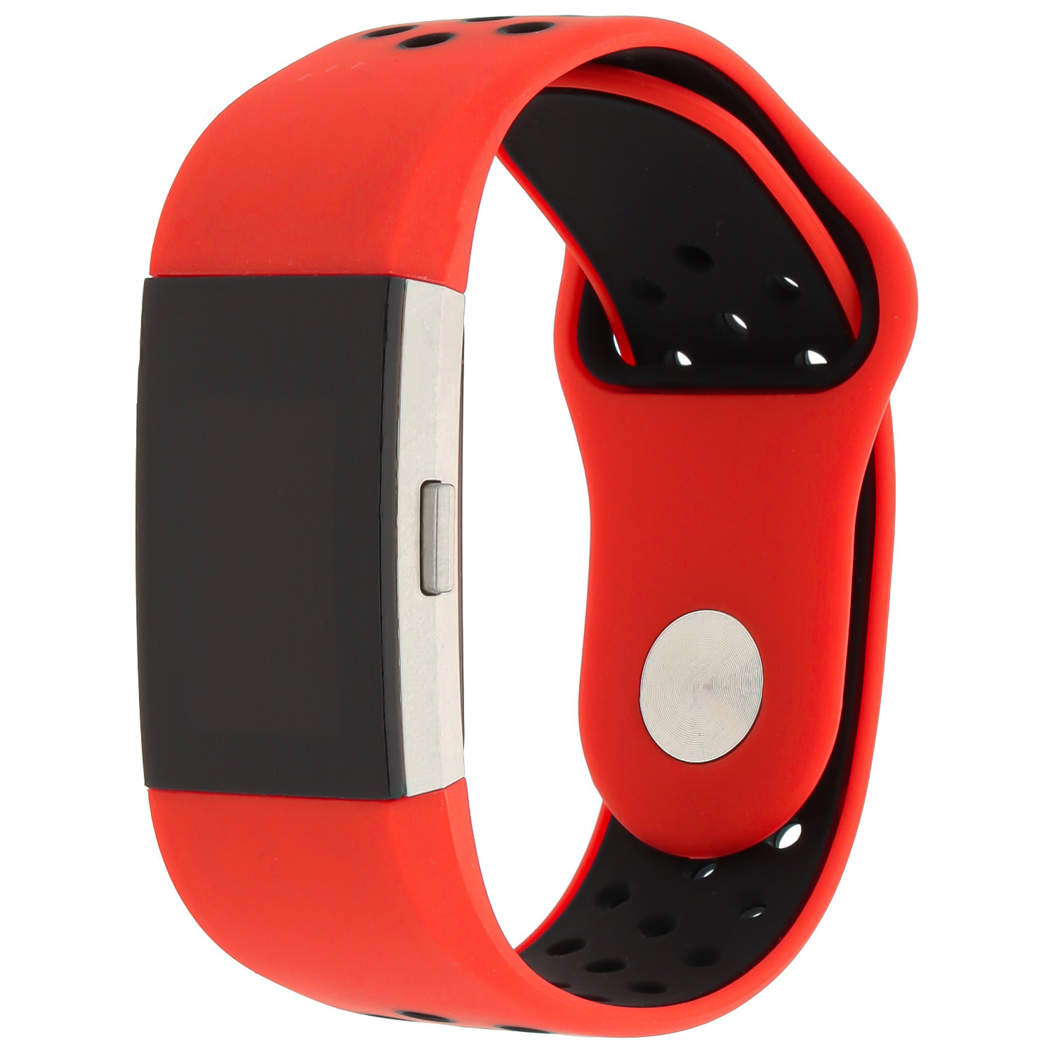 Fitbit Charge 2 Double Sport Strap - Red Black