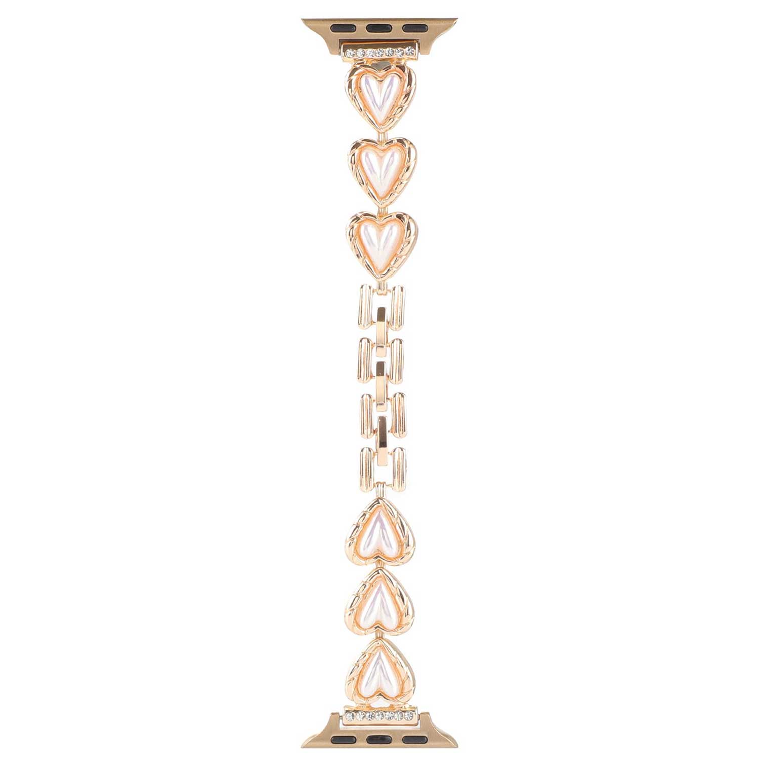 Apple Watch Heart Steel Link Strap - Demi Gold
