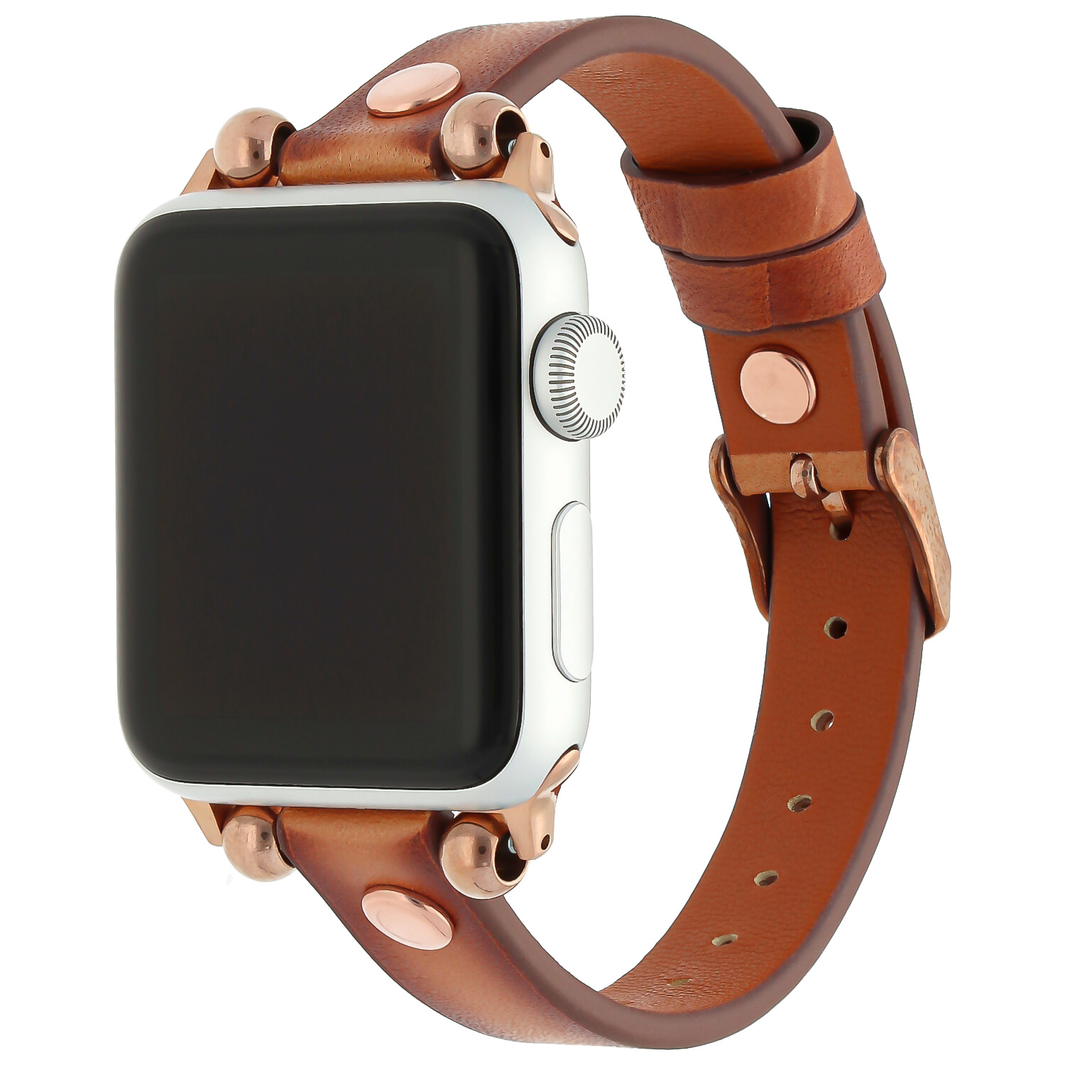 Apple Watch Leather Slim Strap - Brown